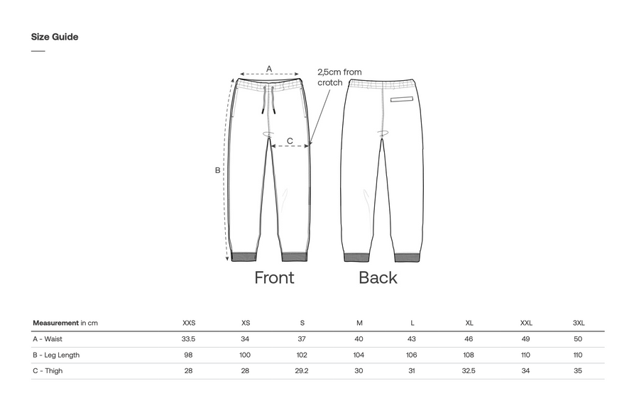 Product Size Guide