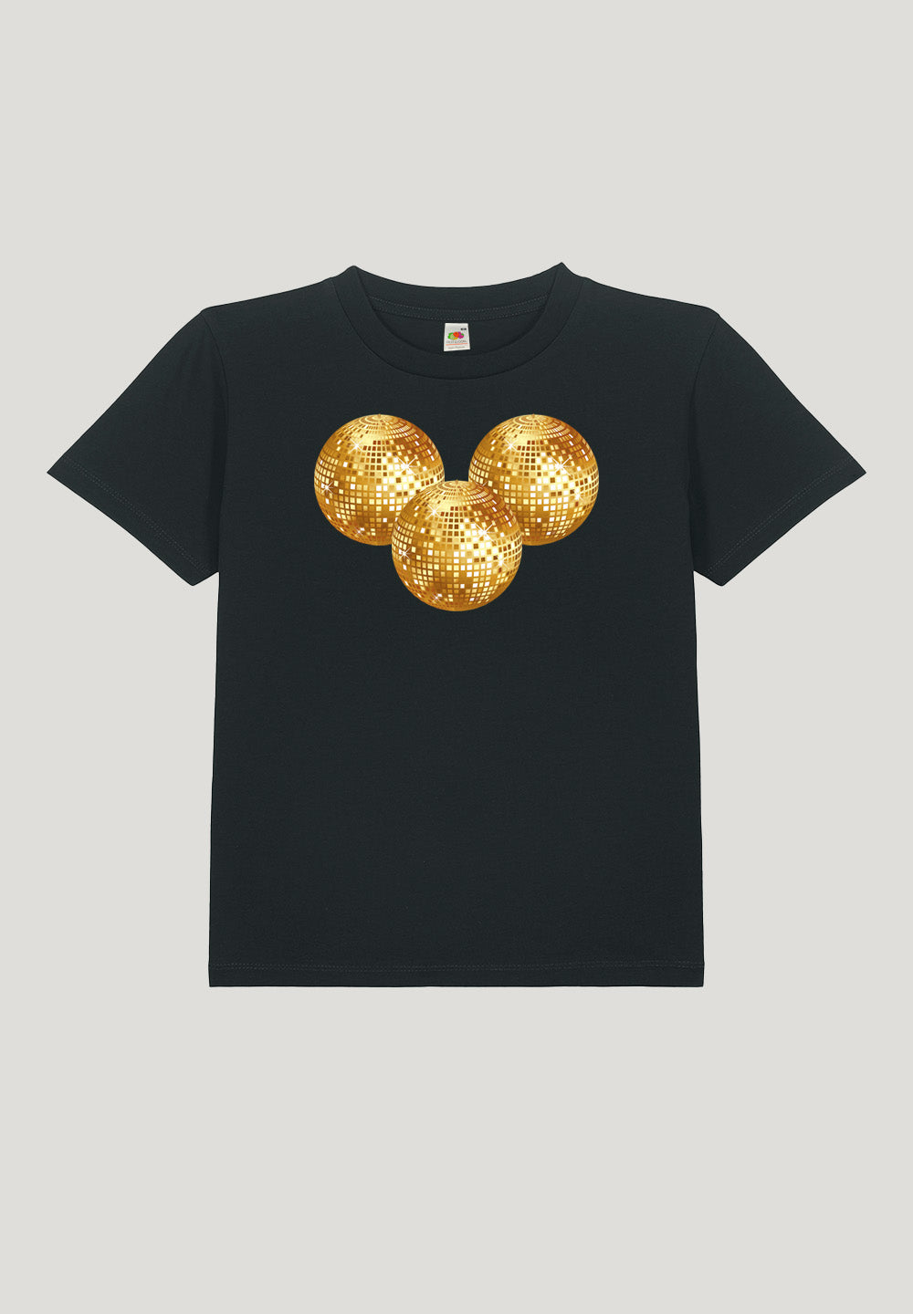 LOOZE Baby Tee - Disco Ball Gold