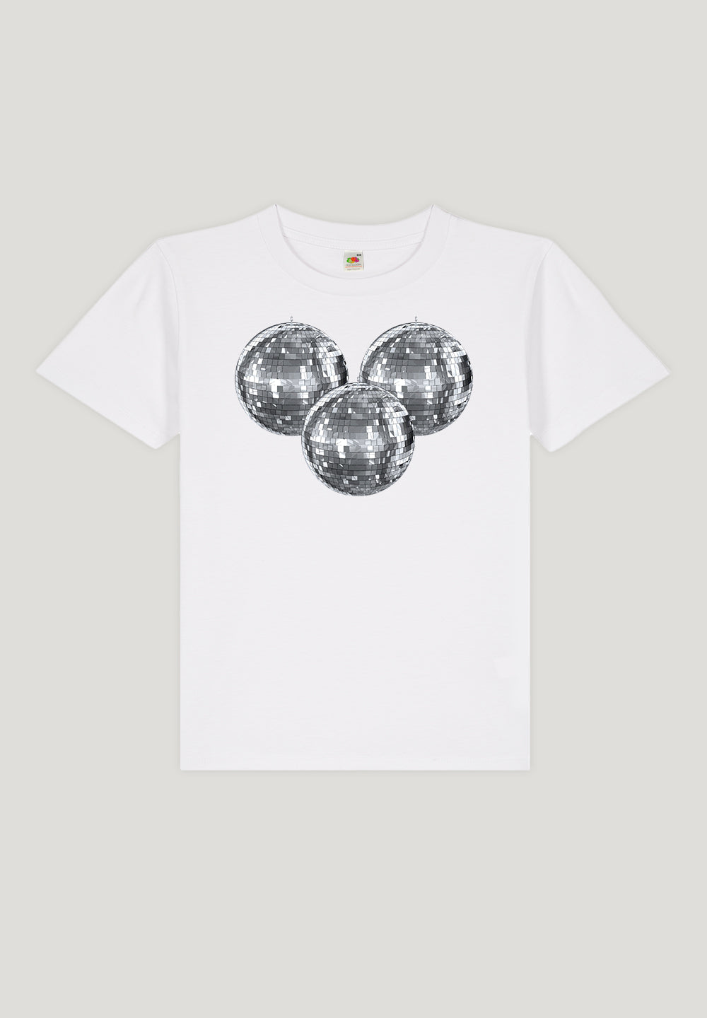 LOOZE Baby Tee - Disco Silver Ball