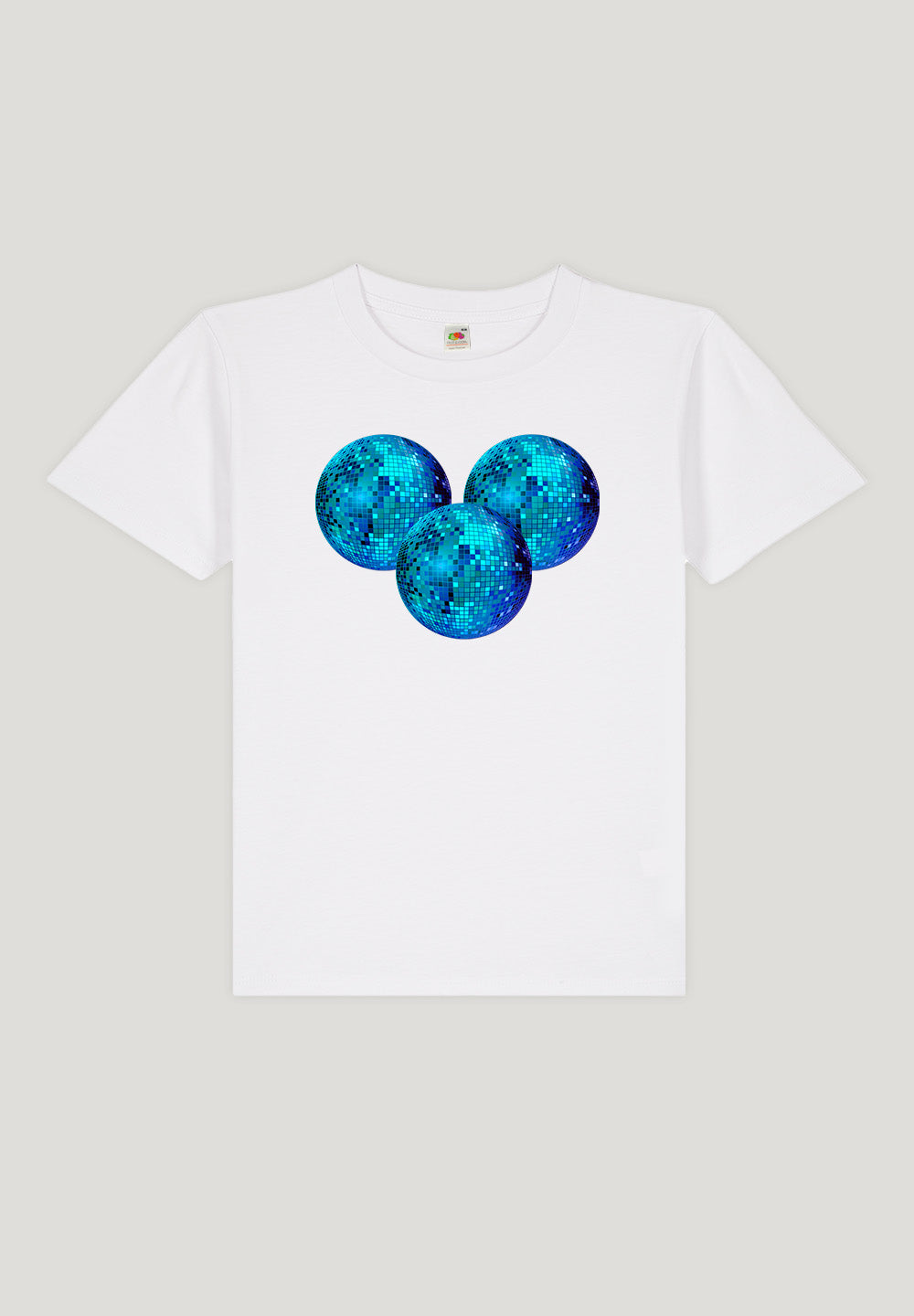 LOOZE Baby Tee - Disco Ball Blue