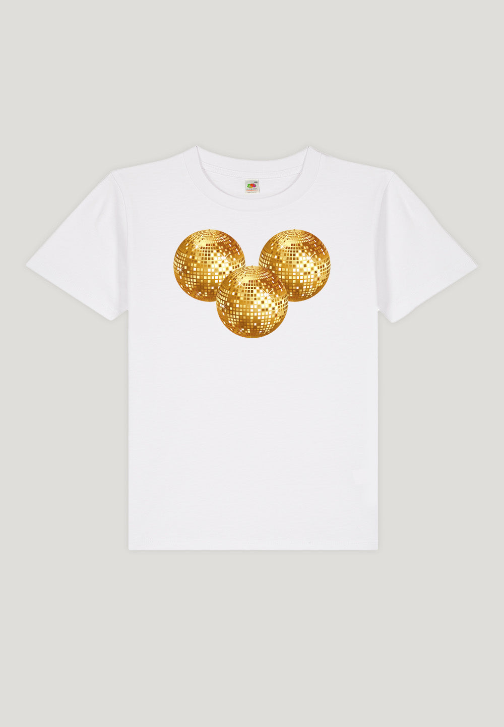 LOOZE Baby Tee - Disco Ball Gold