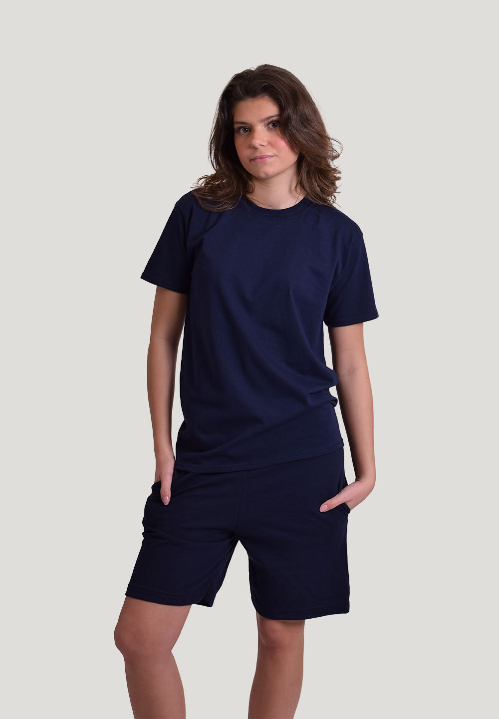 LOOZE T-shirt og Shorts Sæt - Fruit of the Loom